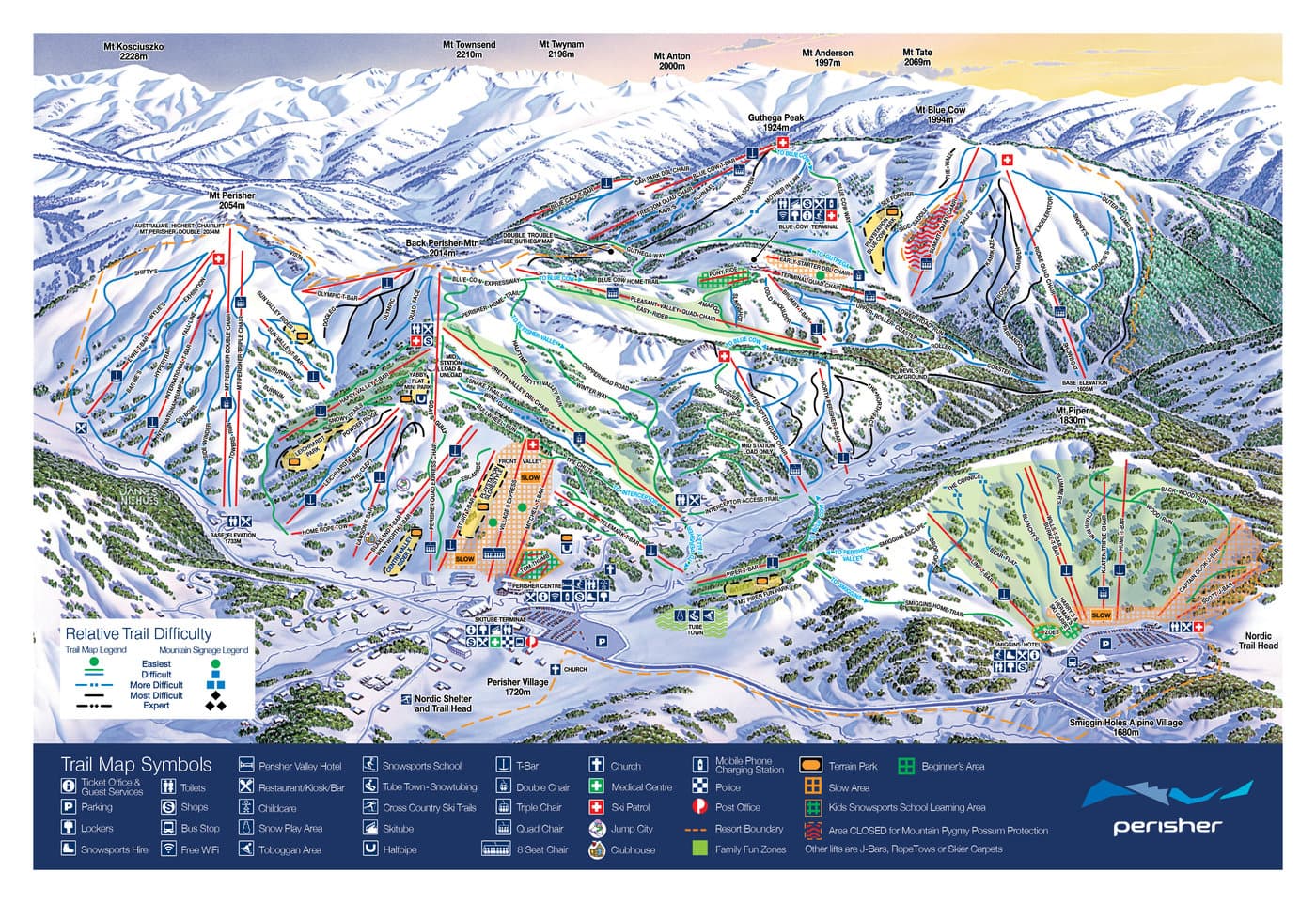 Perisher Trail Map