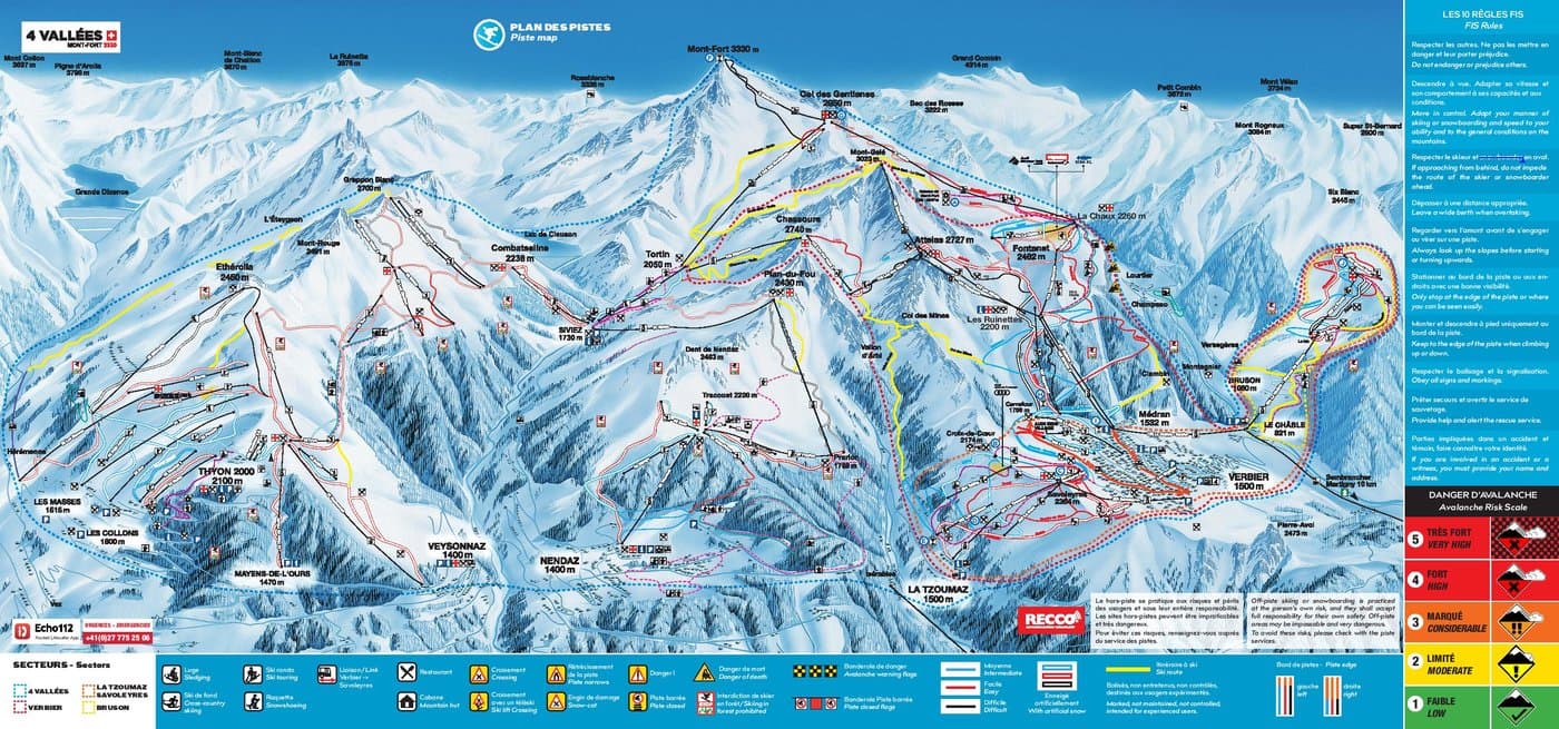 Verbier Trail Map