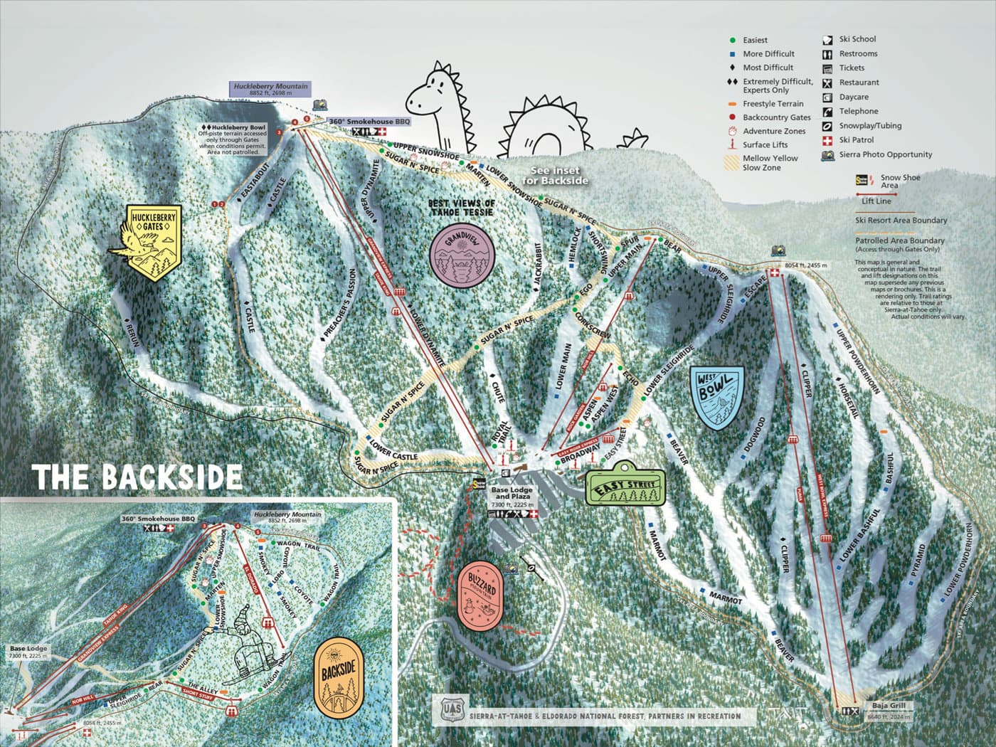 Sierra at Tahoe Trail Map