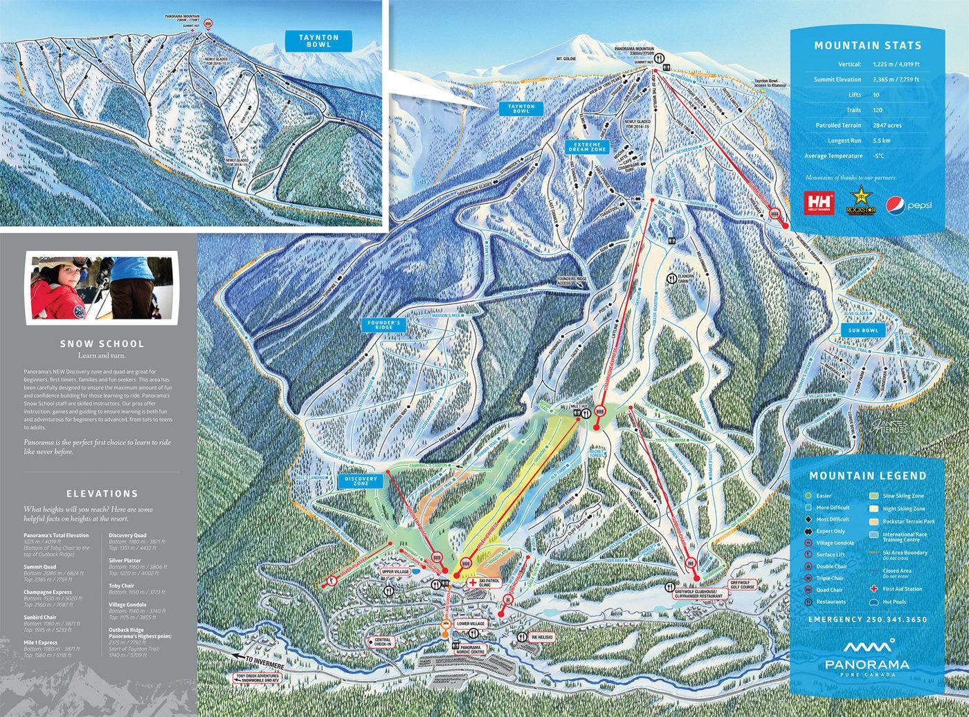 Panorama Mountain Resort Trail Map